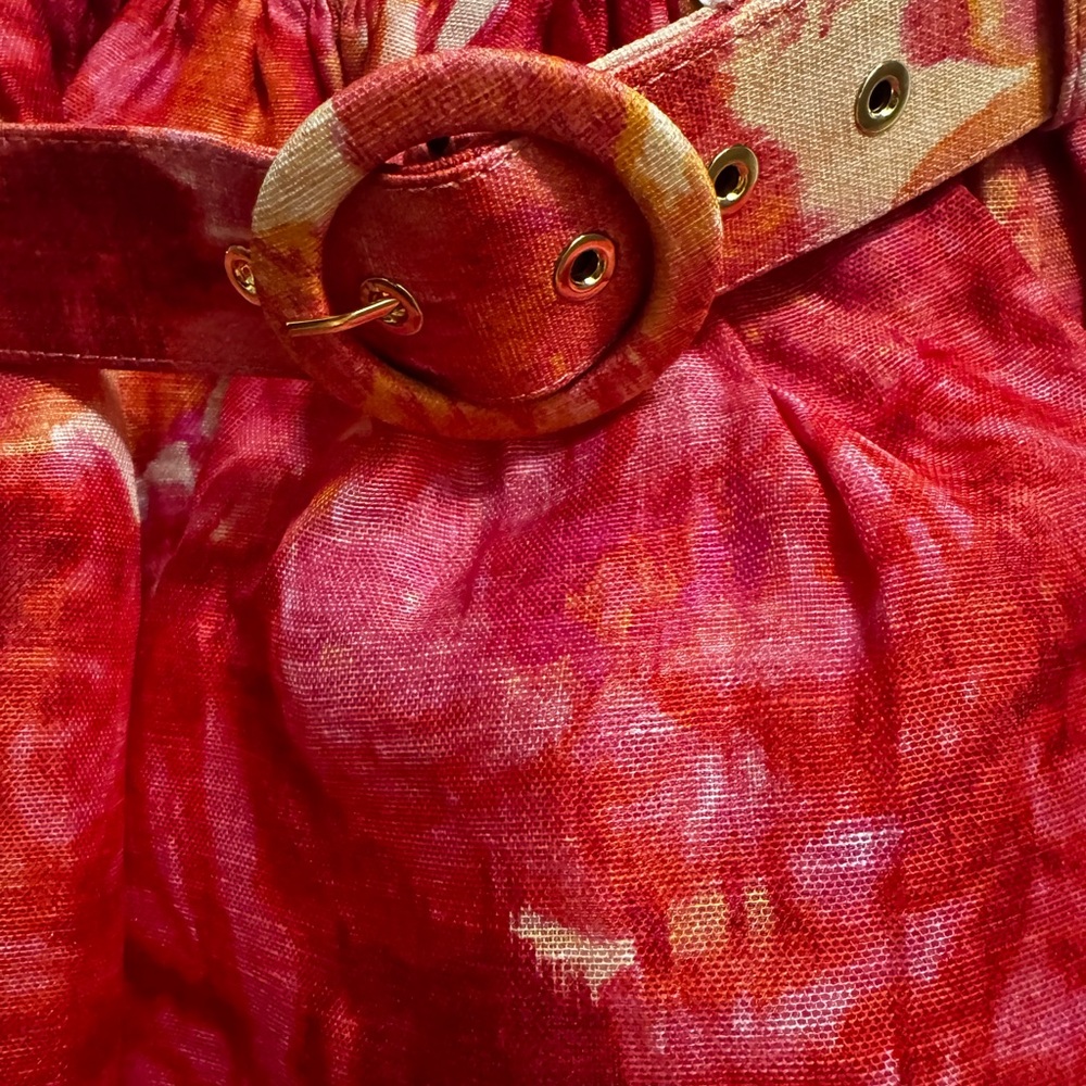 ZIMMERMANN
Belted floral-print linen and silk-blend peplum mini dress size 1 - Picture 2 of 9